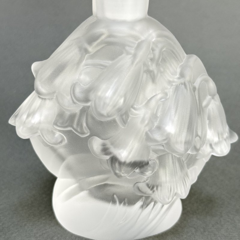 Коллекционный парфюмерный флакон в стиле Артдеко дизайн-колокольчики 1930г. Г. Хоффманн Чехия 21 в