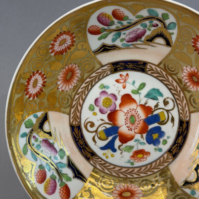 Фарфоровая Чашка с блюдцем Coalport 1820е г