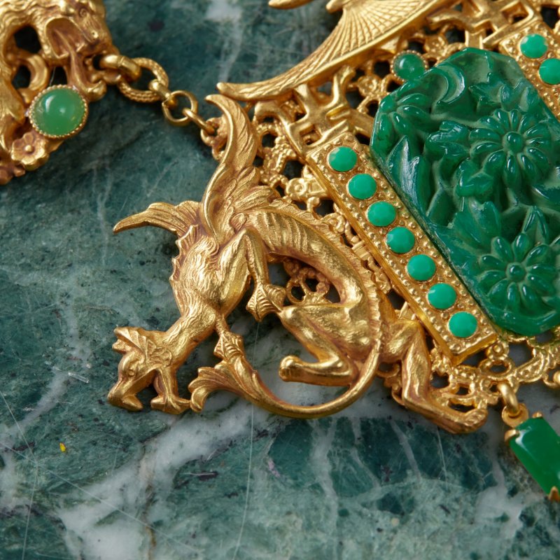 Коллекционное ожерелье Драконы с подвесками