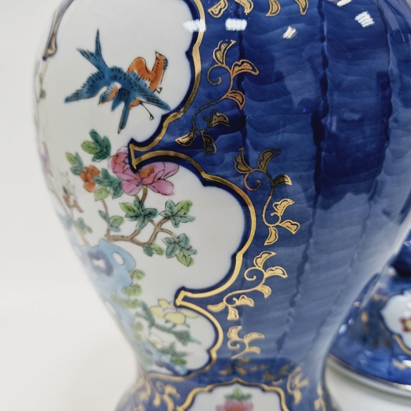 Китайская ваза-Урна  FAMILLE-VERTE с крышкой