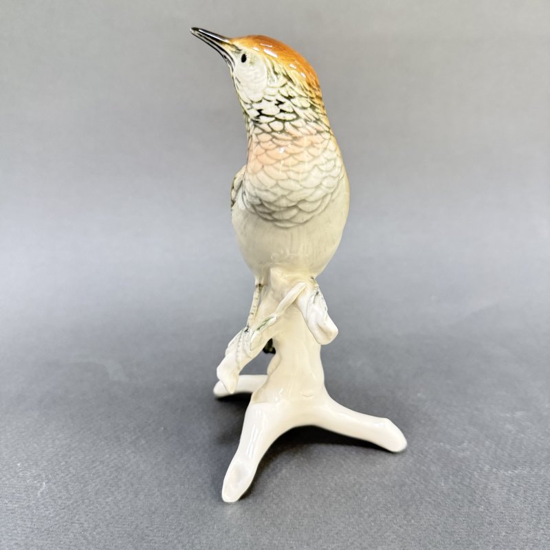 Коллекционная очень редкая фигурка Соловей на ветке Карл Энс 1950 - 1960 годы (д)