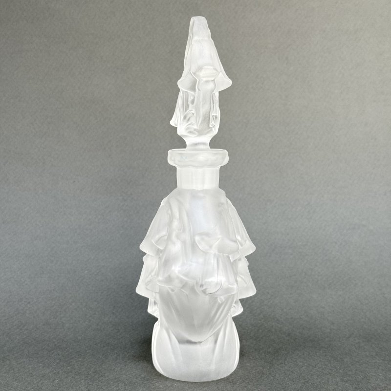 Коллекционный парфюмерный флакон в стиле Артдеко дизайн-колокольчики 1930г. Г. Хоффманн Чехия 21 в