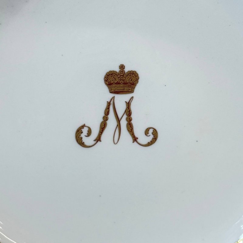  Фарфоровое блюдо ИФЗ из Золотого сервиза Марии Федоровны