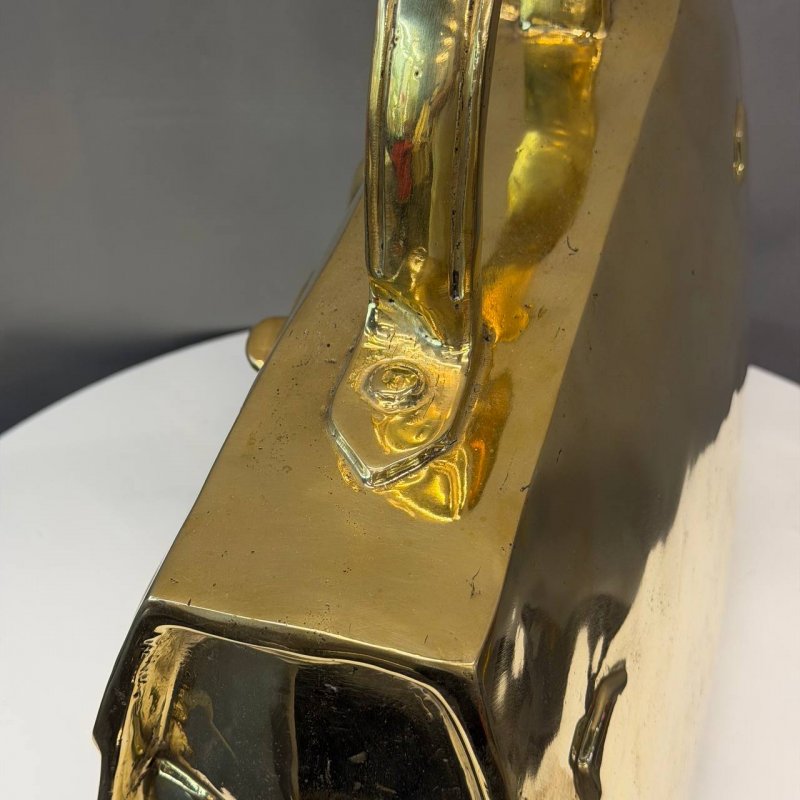 Скульптура «Kelly» (по мотивам Hermès), позолоченная бронза, интерьерный Арт-объект современного искусства