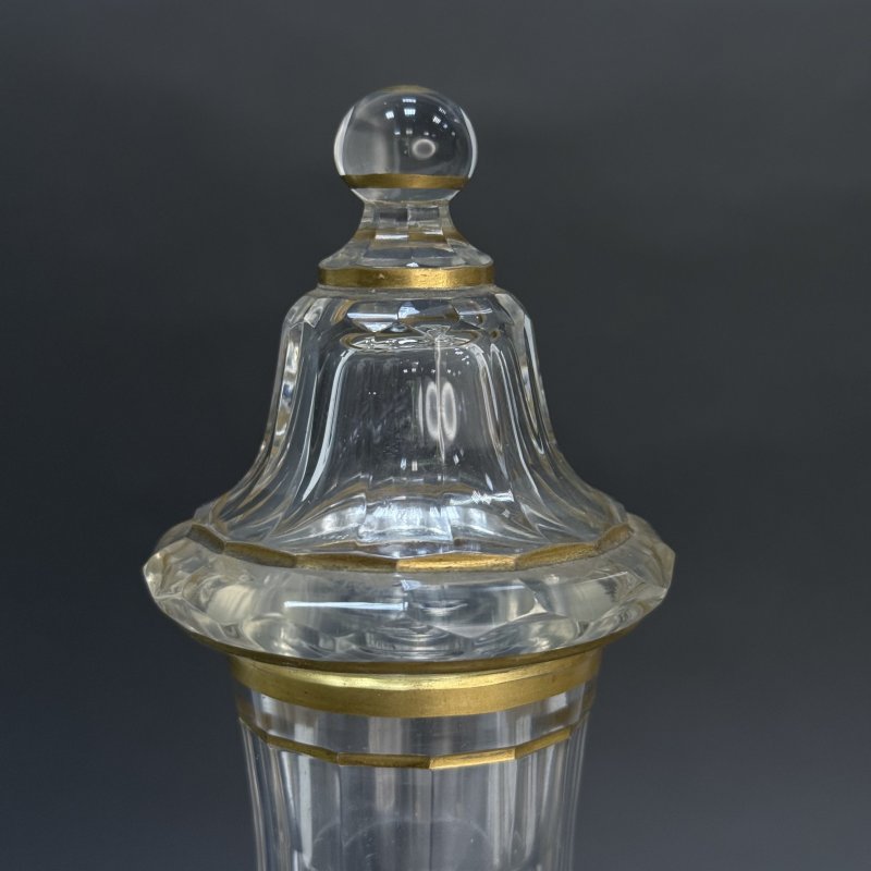 Графин стекло с росписью цветными эмалями Австрия 1900 г 