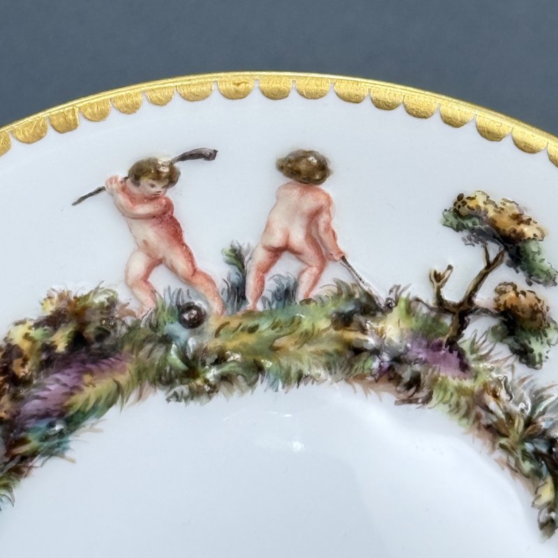 Сервиз тет-а-тет Майсен в стиле Capodimonte Германия 1865 (к)