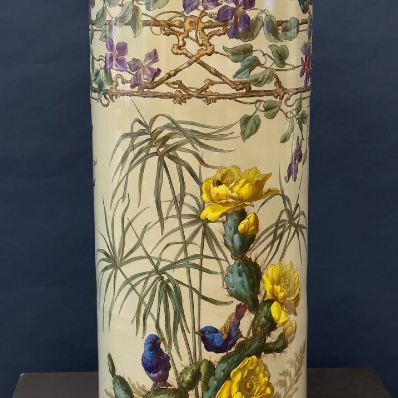 Огромная старинная ваза ИФЗ. Роспись Красовский? Период АлександраIII