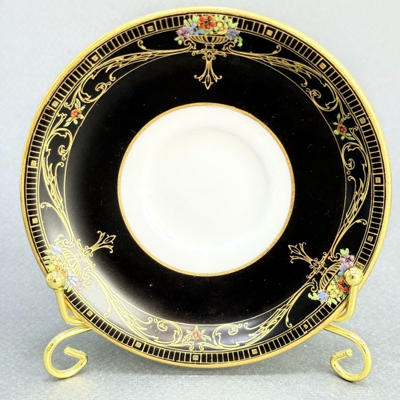 Чашка с блюдцем для кофе в стиле Артдеко Роял Вустер - Marshall Field &Co Англия-США 1920 гг.