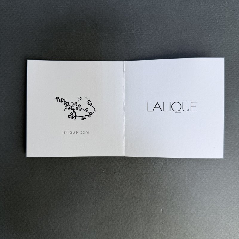 Шкатулка Lalique Fleurs de cerisierс c парой птичек Франция 2025 г.