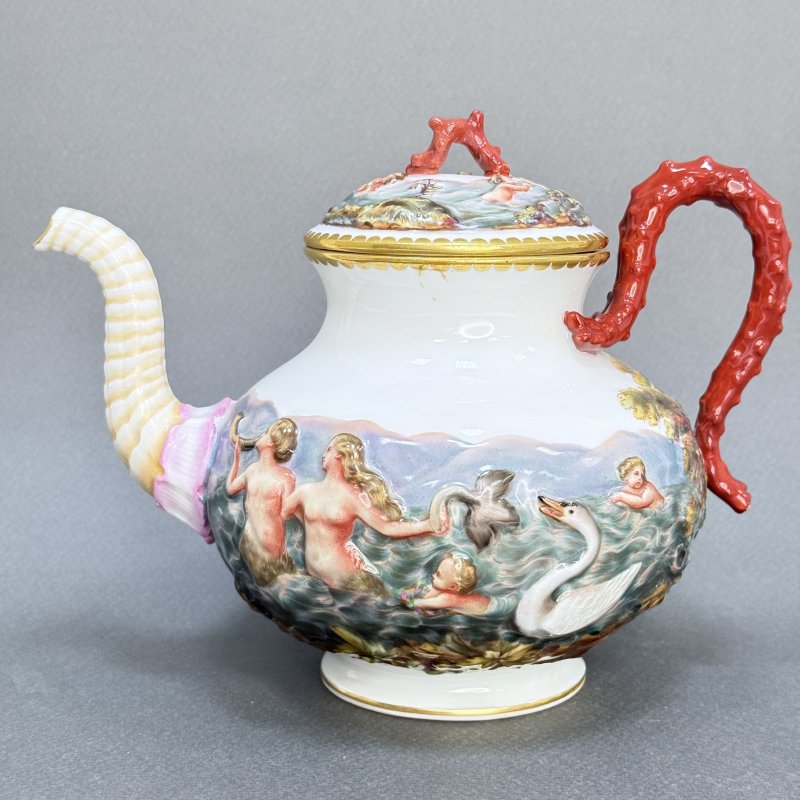 Сервиз тет-а-тет Майсен в стиле Capodimonte Германия 1865 (к)