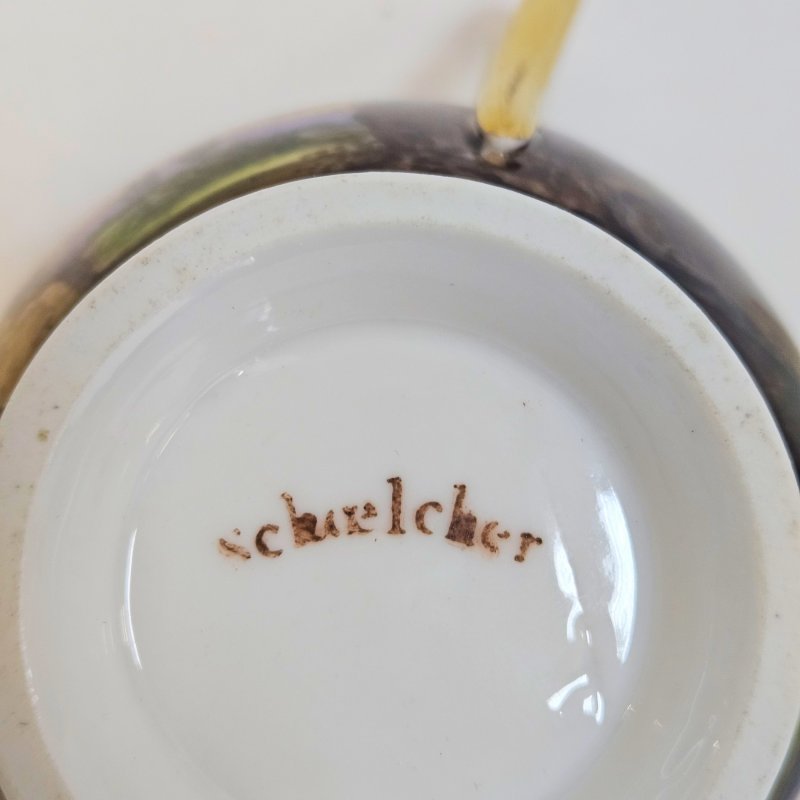 Фарфоровая чашка и блюдце Schoelcher