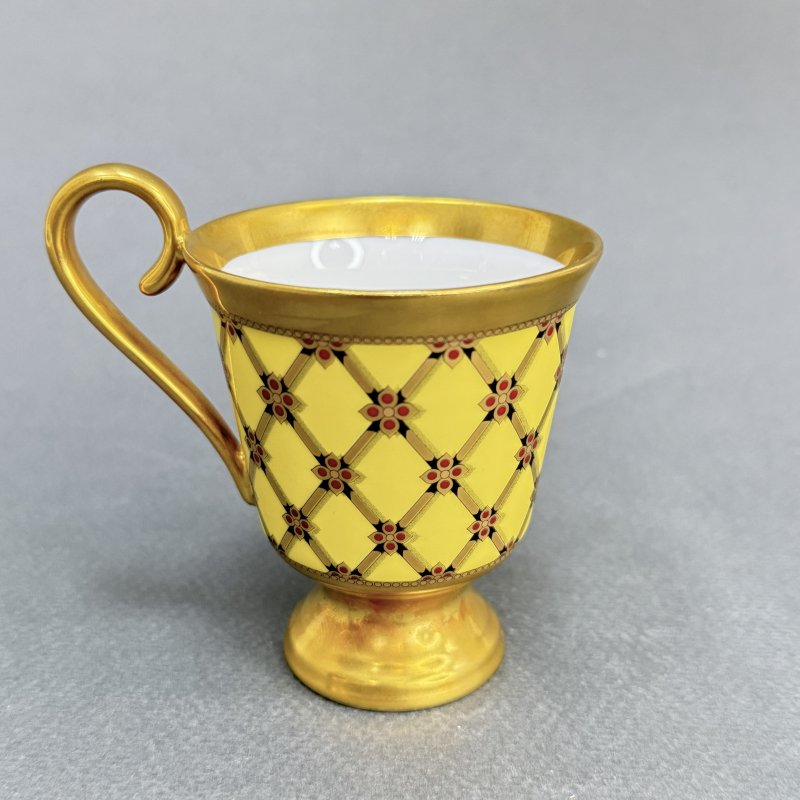 Коллекционная кофейная пара фабрики Хехст для Фаберже (д)