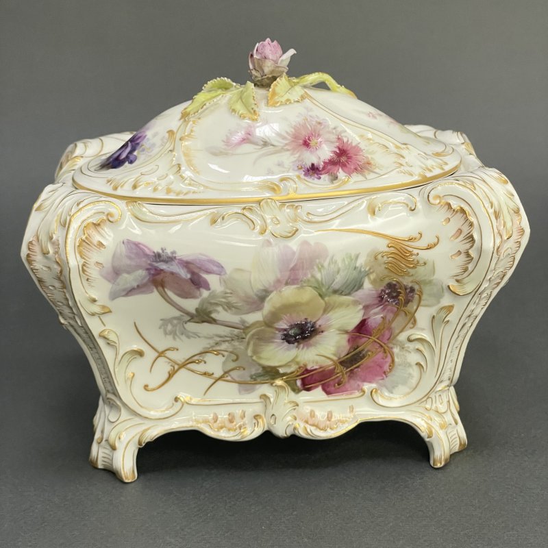 Старинная шкатулка в стиле Weichmalerei KPM  1900-1910 г 