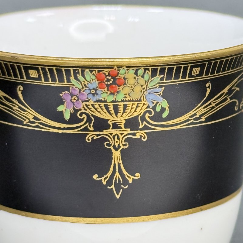 Чашка с блюдцем для кофе в стиле Артдеко Роял Вустер - Marshall Field &Co Англия-США 1920 гг.