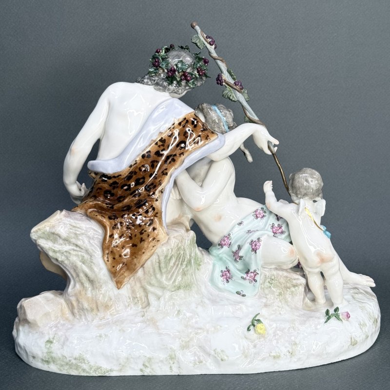 Скульптурная группа Дионис и Ариадна Франция Эдме Самсон 1900 гг