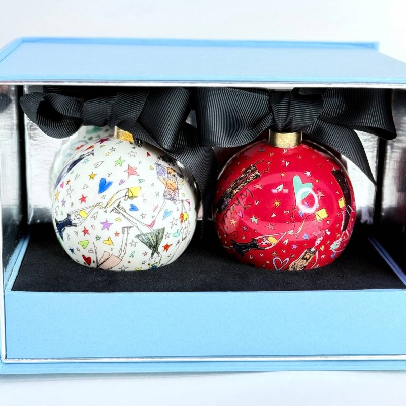 Набор из двух рождественских шаров от Lanvin