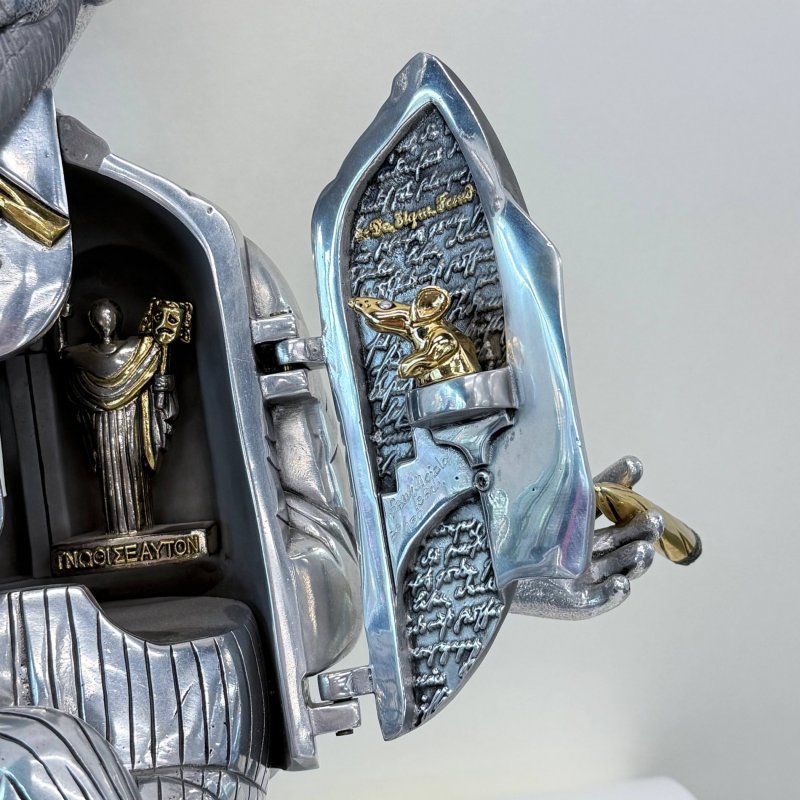 Металлическая скульптура «Зигмунд Фрейд» - Франк Майслер. (к)