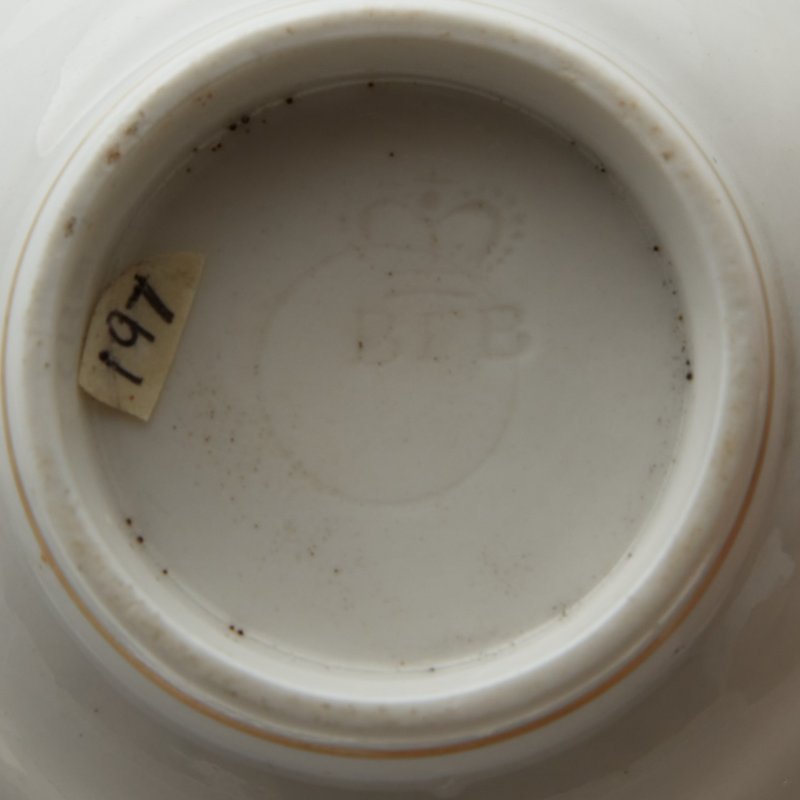 Старинный набор из молочника и чашки, период Flight Barr&Barr