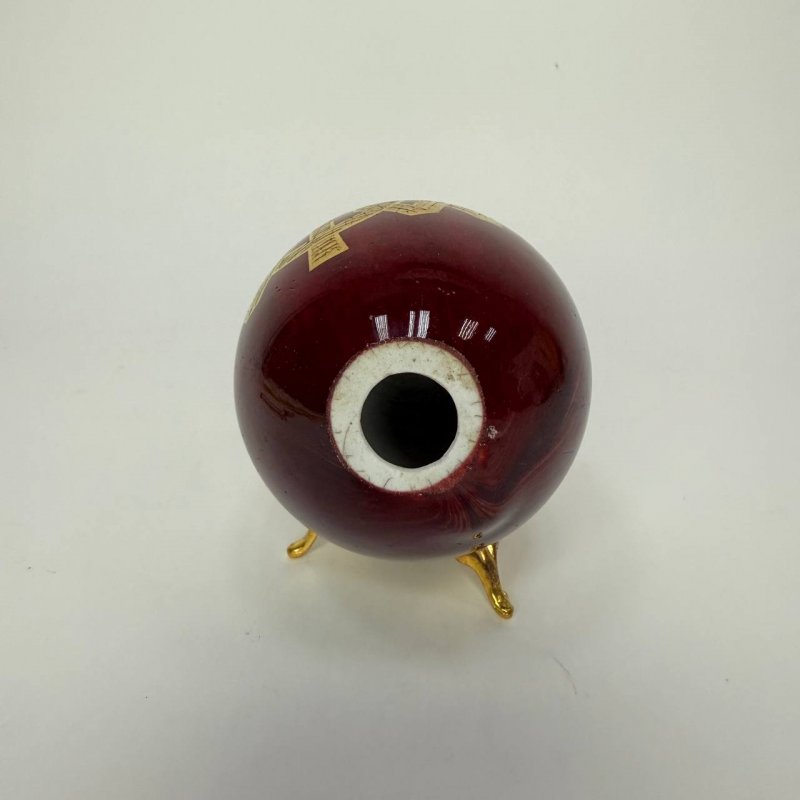 Фарфоровое пасхальное яйцо с монограммой Марии Фёдоровны (Кспб)