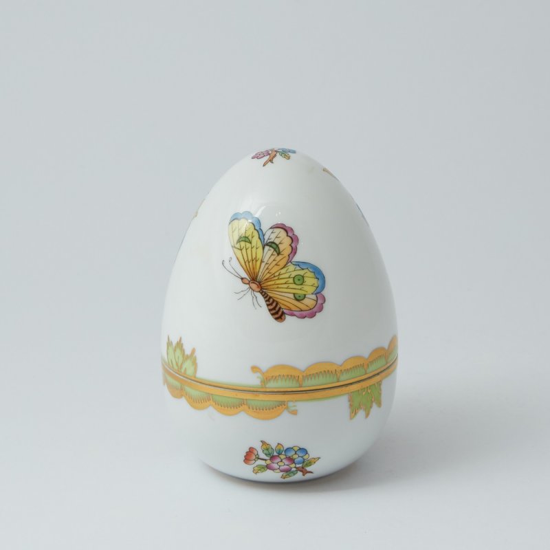 Шкатулка в форме яйца 1949г Herend