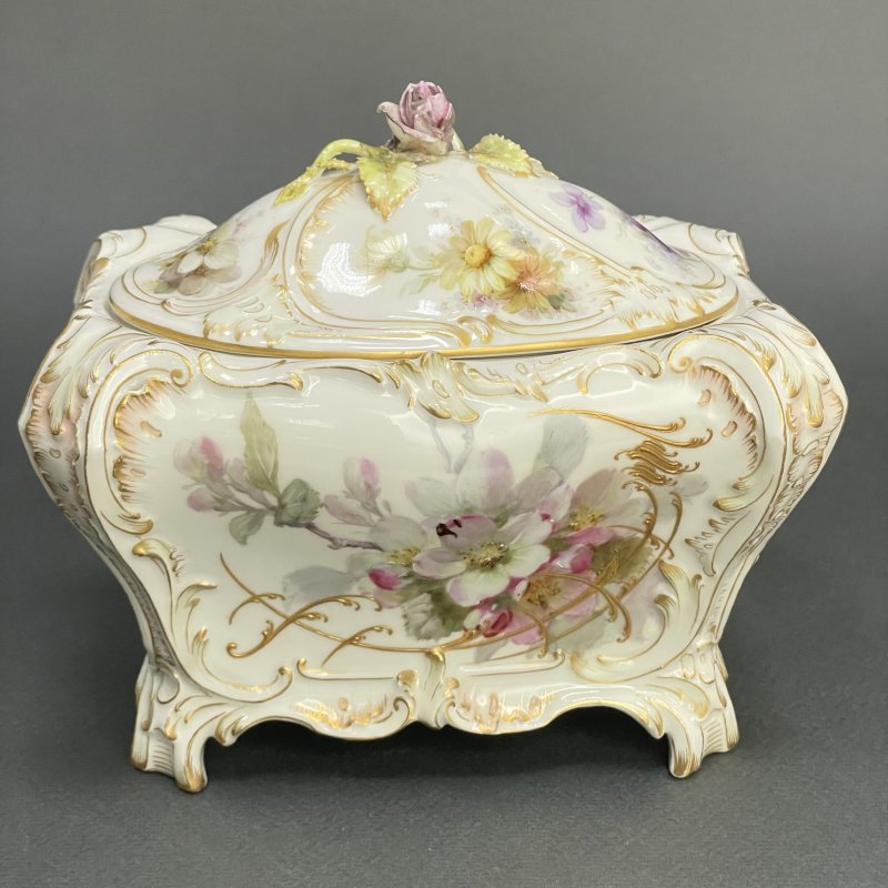 Старинная шкатулка в стиле Weichmalerei KPM  1900-1910 г 