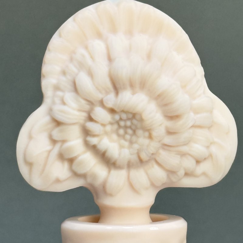 Парфюмерный флакон в стиле Артдеко розовое малахитовое стекло дизайн 1930г. Г. Хоффманн Чехия 21 в