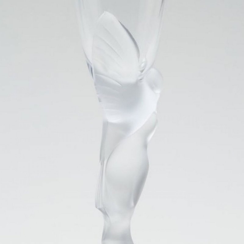 Снежные голуби - хрустальный бокал для шампанского  Faberge