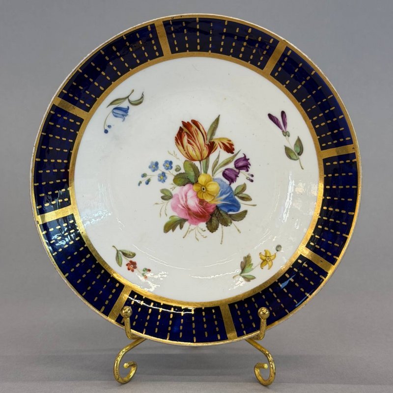 Антикварная кофейная пара Spode 1820е г