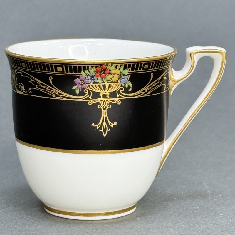 Чашка с блюдцем для кофе в стиле Артдеко Роял Вустер - Marshall Field &Co Англия-США 1920 гг. (д)