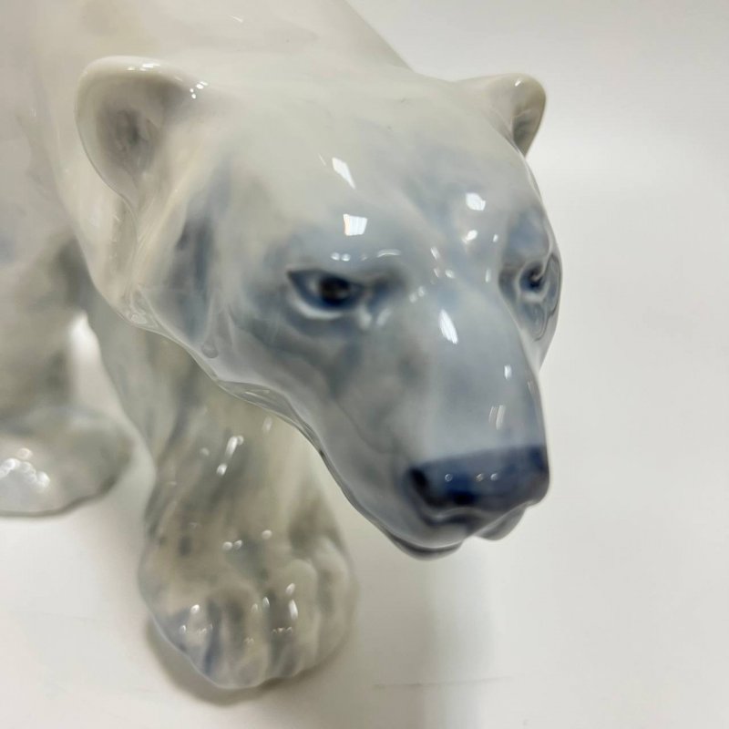 Скульптура Белый медведь Роял Копенгаген. 1969-1974