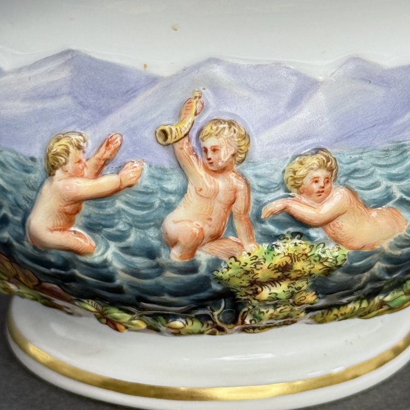 Сервиз тет-а-тет Майсен в стиле Capodimonte Германия 1865 (к)