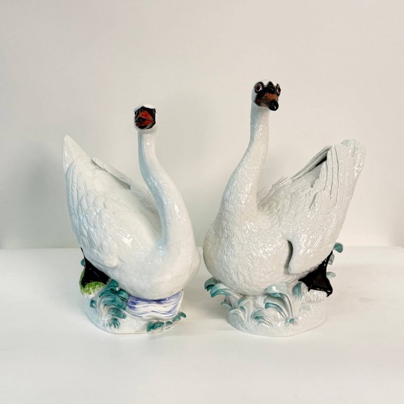Фигурки лебедей Meissen