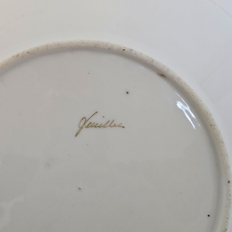 Старинная тарелка Feuillet Франция начало 19 в