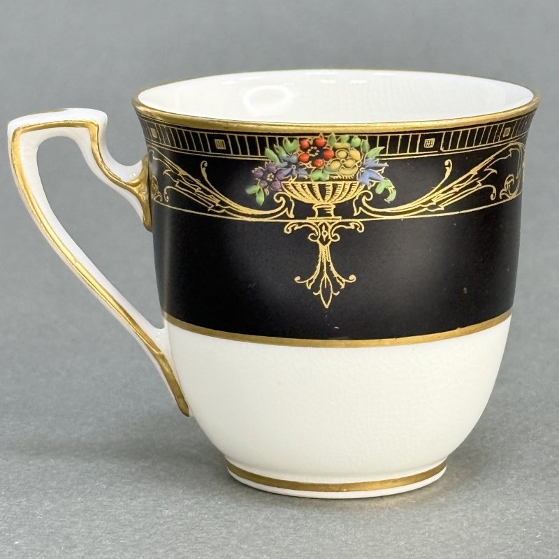 Чашка с блюдцем для кофе в стиле Артдеко Роял Вустер - Marshall Field &Co Англия-США 1920 гг.