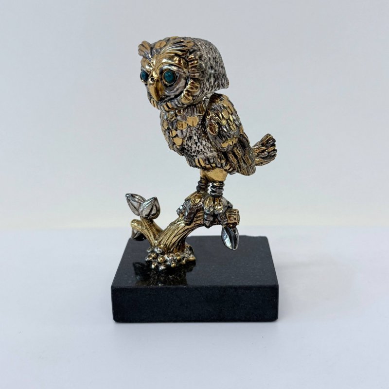 Металлическая скульптура «Сова» - Франк Майслер. (к)