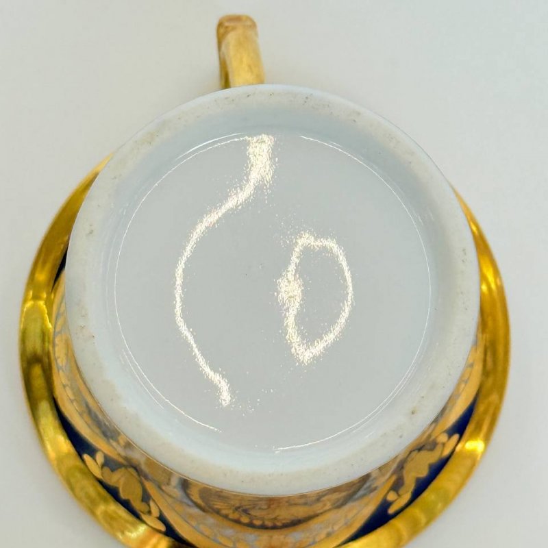 Чашка с блюдцем для шоколада