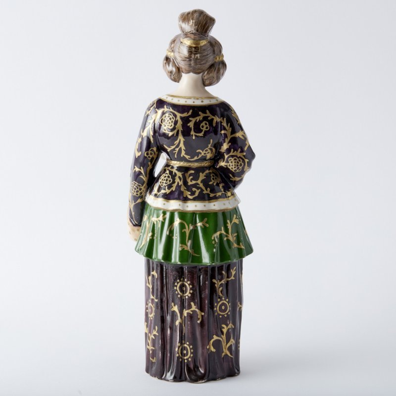 Музейный предмет! Скульптурный штоф Китаянка с чайником