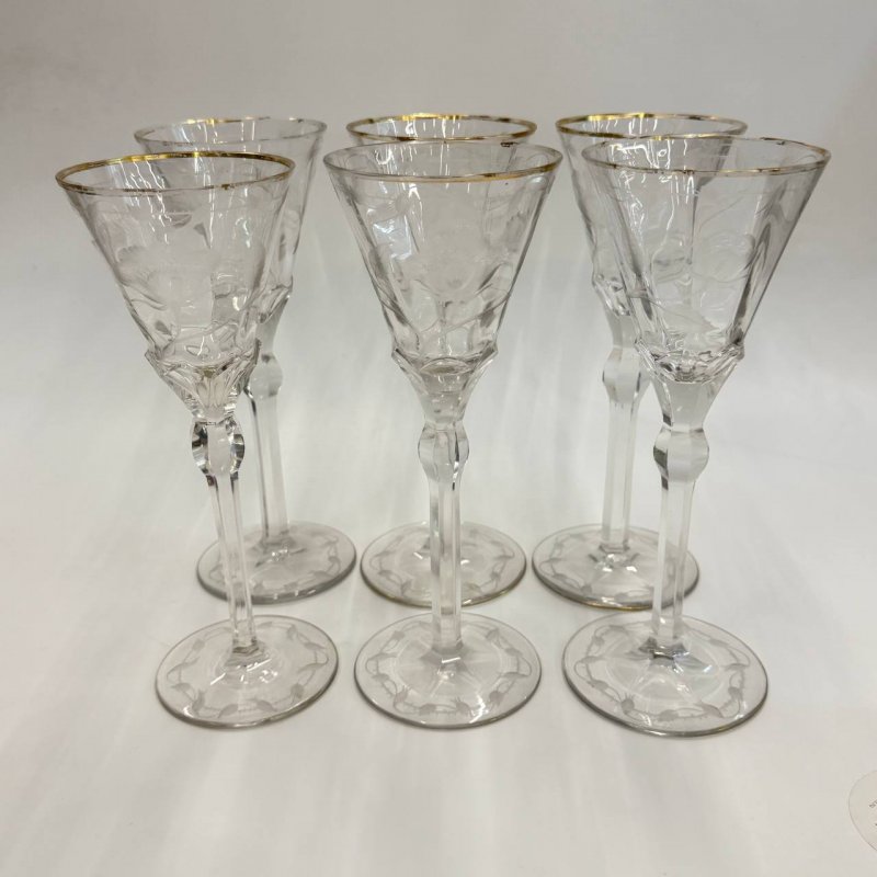 Набор из 6ти хрустальных бокалов Moser коллекция Paula