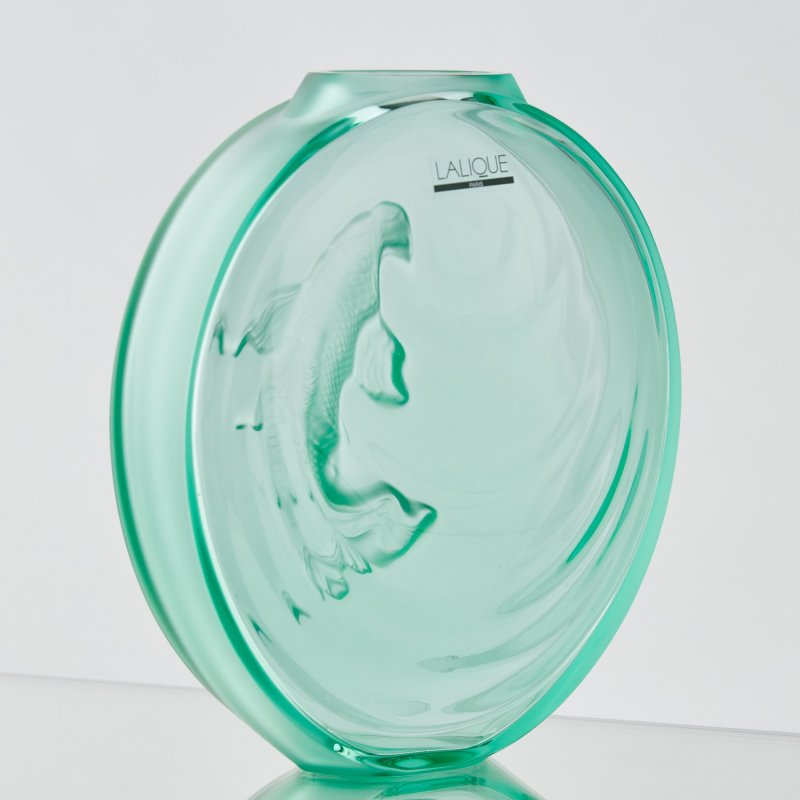 Хрустальная коллекционная ваза Koi Carp Lalique