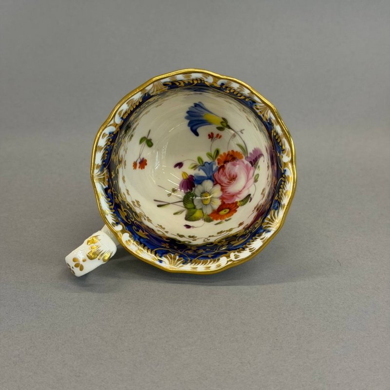 Фарфоровая Чашка с блюдцем Coalport 1840е г