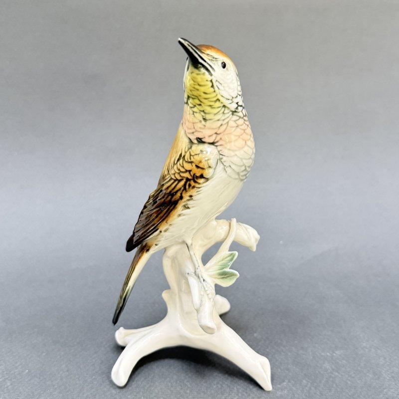 Коллекционная очень редкая фигурка Соловей на ветке Карл Энс 1950 - 1960 годы (д)