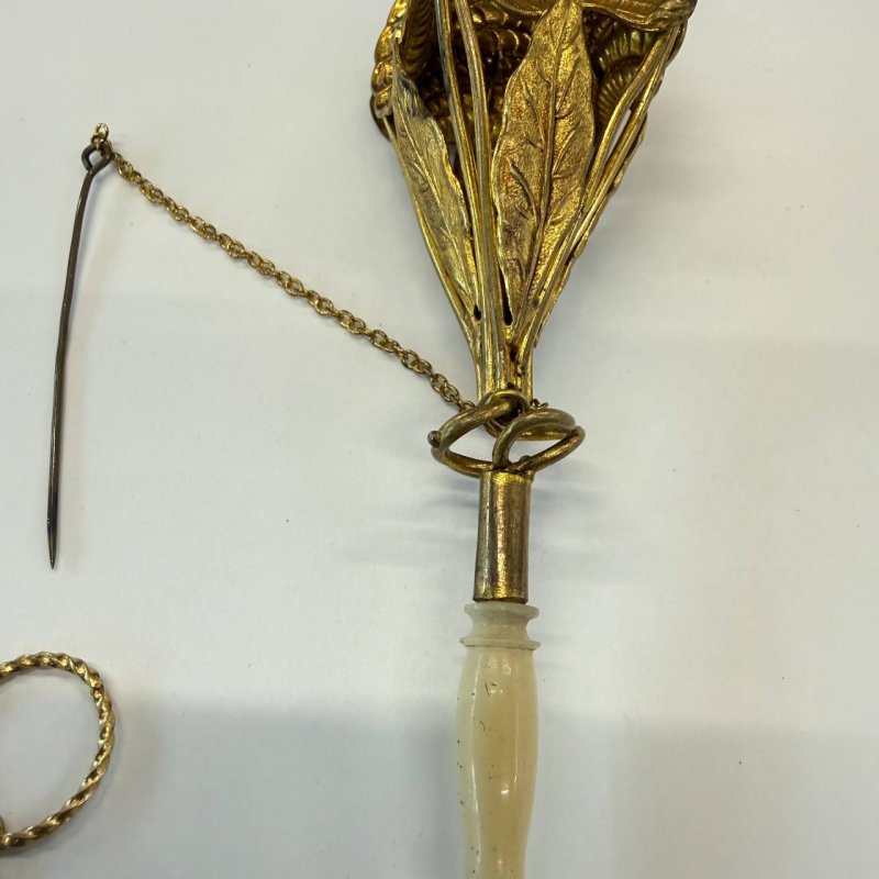 Большой коллекционный старинный портбукет - редкость!