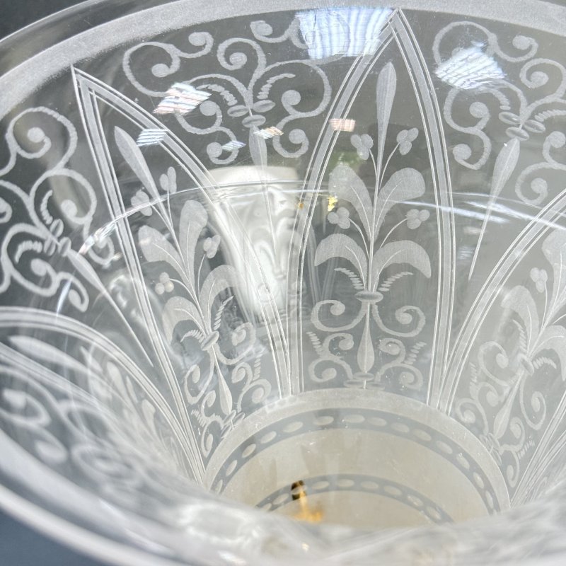 Ваза бронза Baccarat Франция 19 в