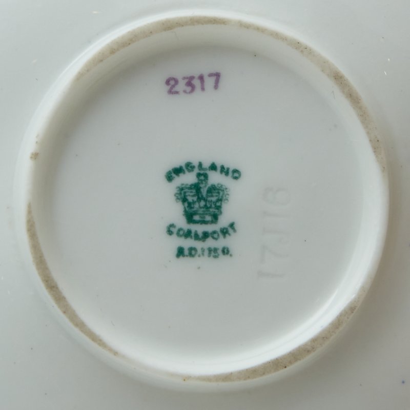 Чашка с блюдцем Coalport 1890 Японизм