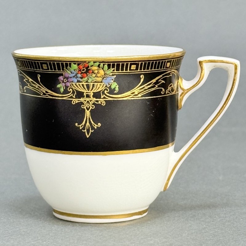 Чашка с блюдцем для кофе в стиле Артдеко Роял Вустер - Marshall Field &Co Англия-США 1920 гг. (д)