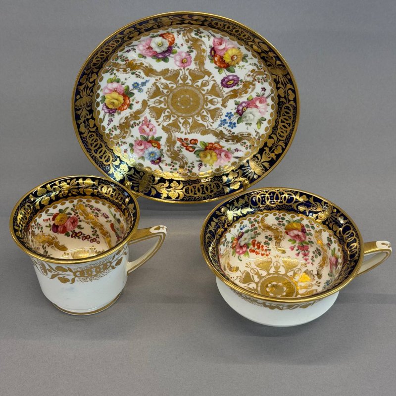 Коллекционное трио Coalport 1820е г