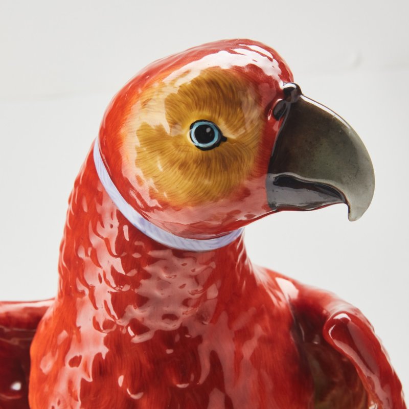 Попугай большой с красно-желтым оперением, Potschappel