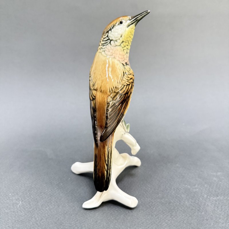 Коллекционная очень редкая фигурка Соловей на ветке Карл Энс 1950 - 1960 годы (д)