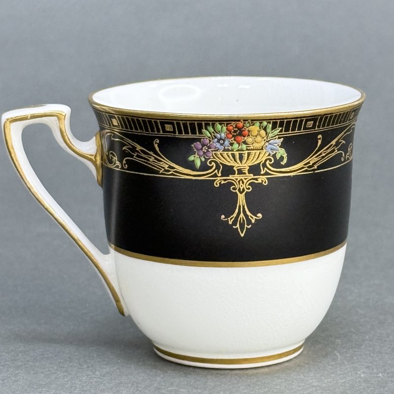 Чашка с блюдцем для кофе в стиле Артдеко Роял Вустер - Marshall Field &Co Англия-США 1920 гг.