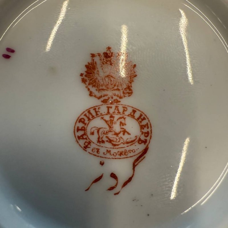 Чайная пара в восточном стиле Гарднер Ф.Я. (Мануфактура)